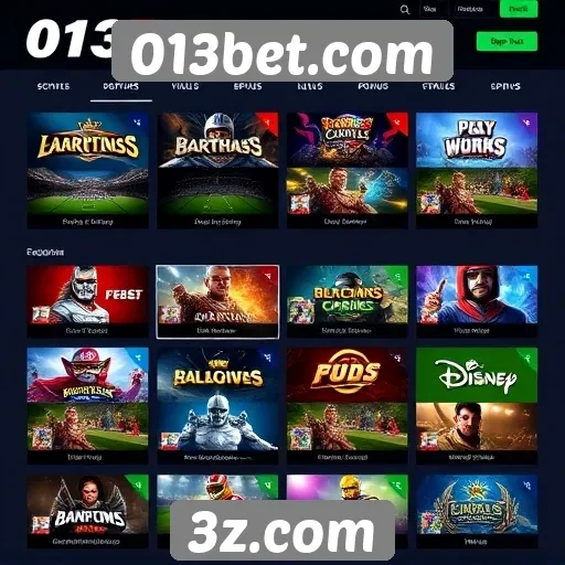 Análise das opções de jogos disponíveis em 013bet
